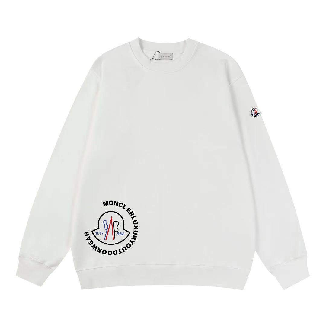 Moncler Black/White Cotton Sweatshirt