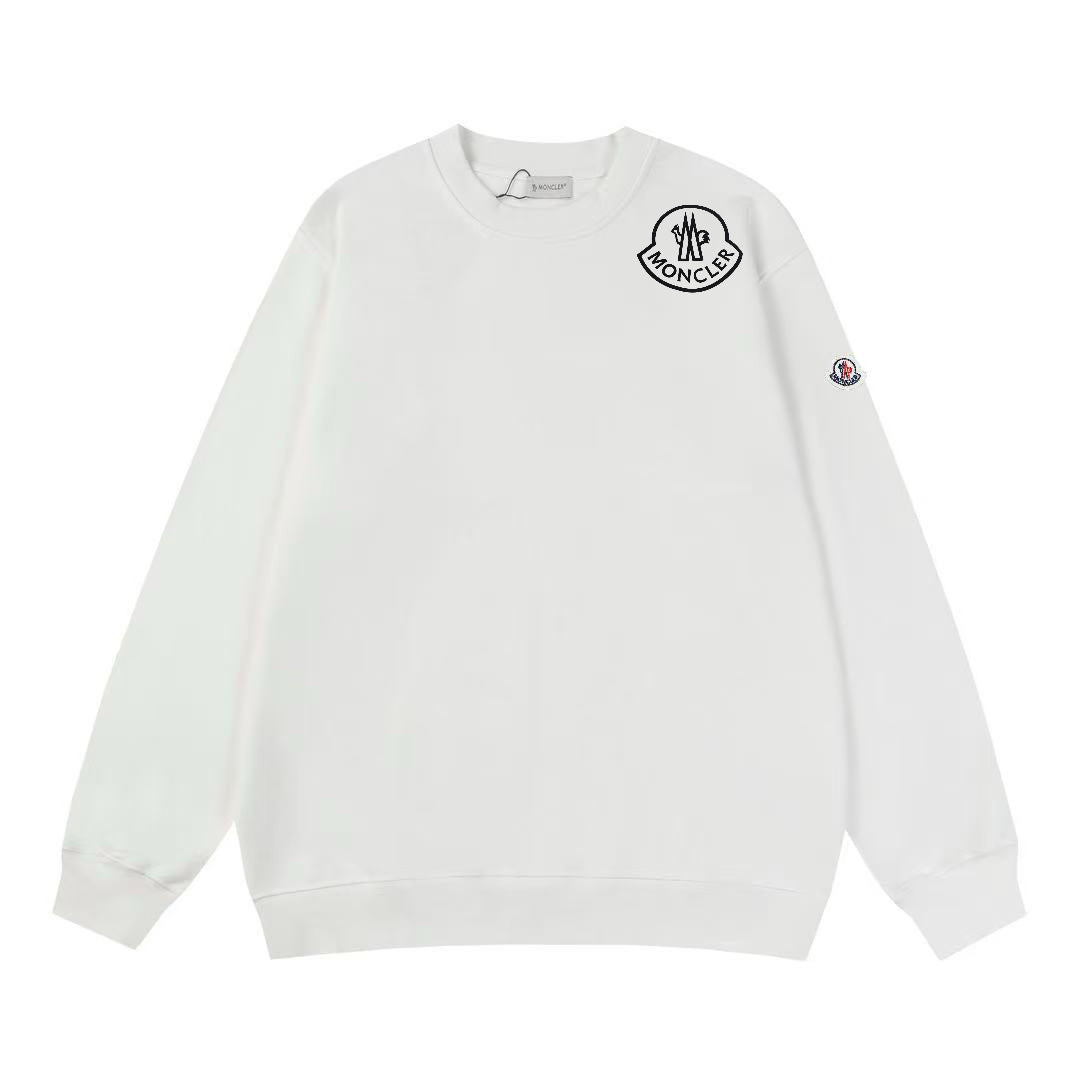 Moncler Black/White Cotton Sweatshirt
