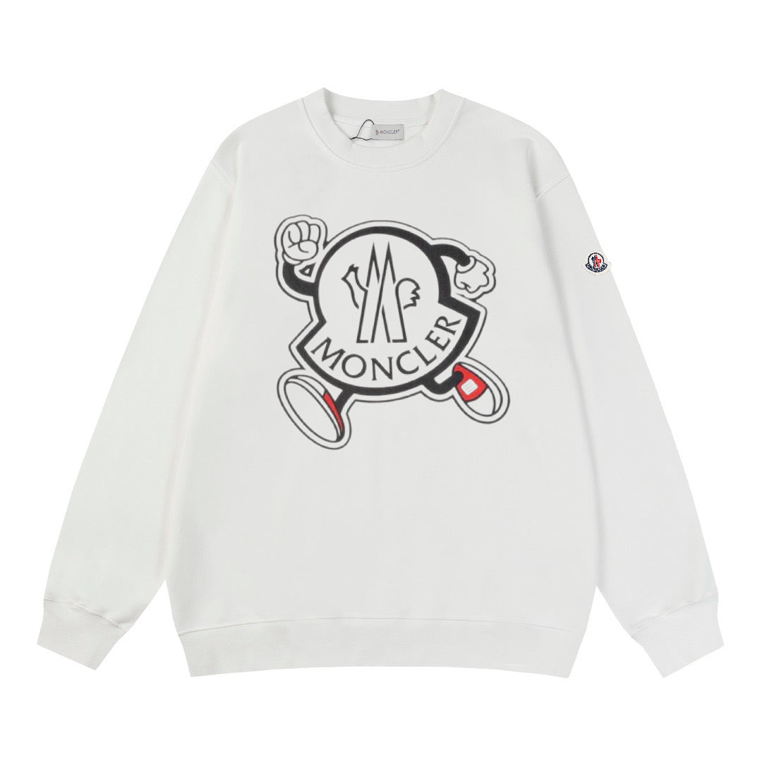 Moncler Black/White Cotton Sweatshirt
