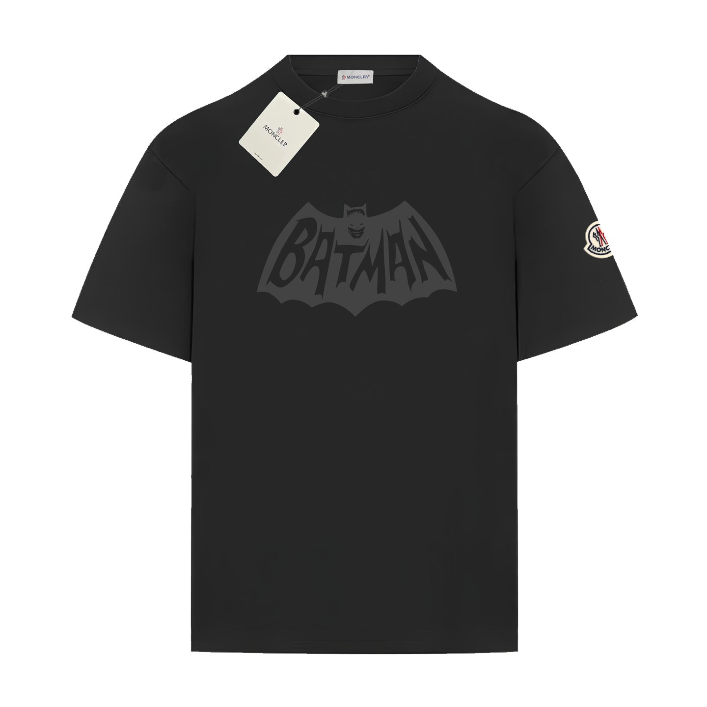 Moncler Black/White Cotton T-shirt