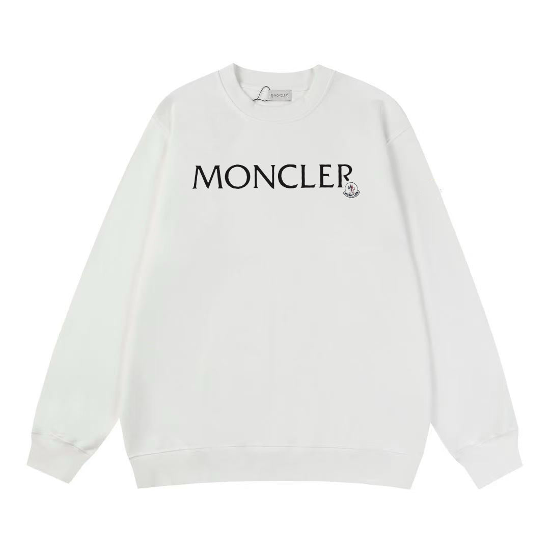 Moncler Black/White Cotton Sweatshirt