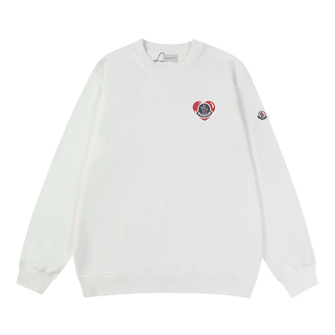 Moncler Black/White Cotton Sweatshirt