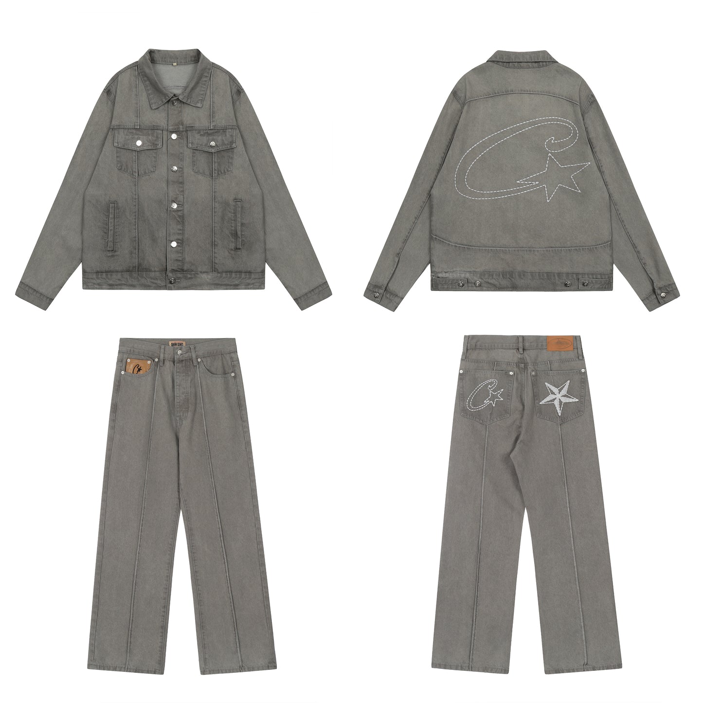 Corteiz Denim Jacket Set