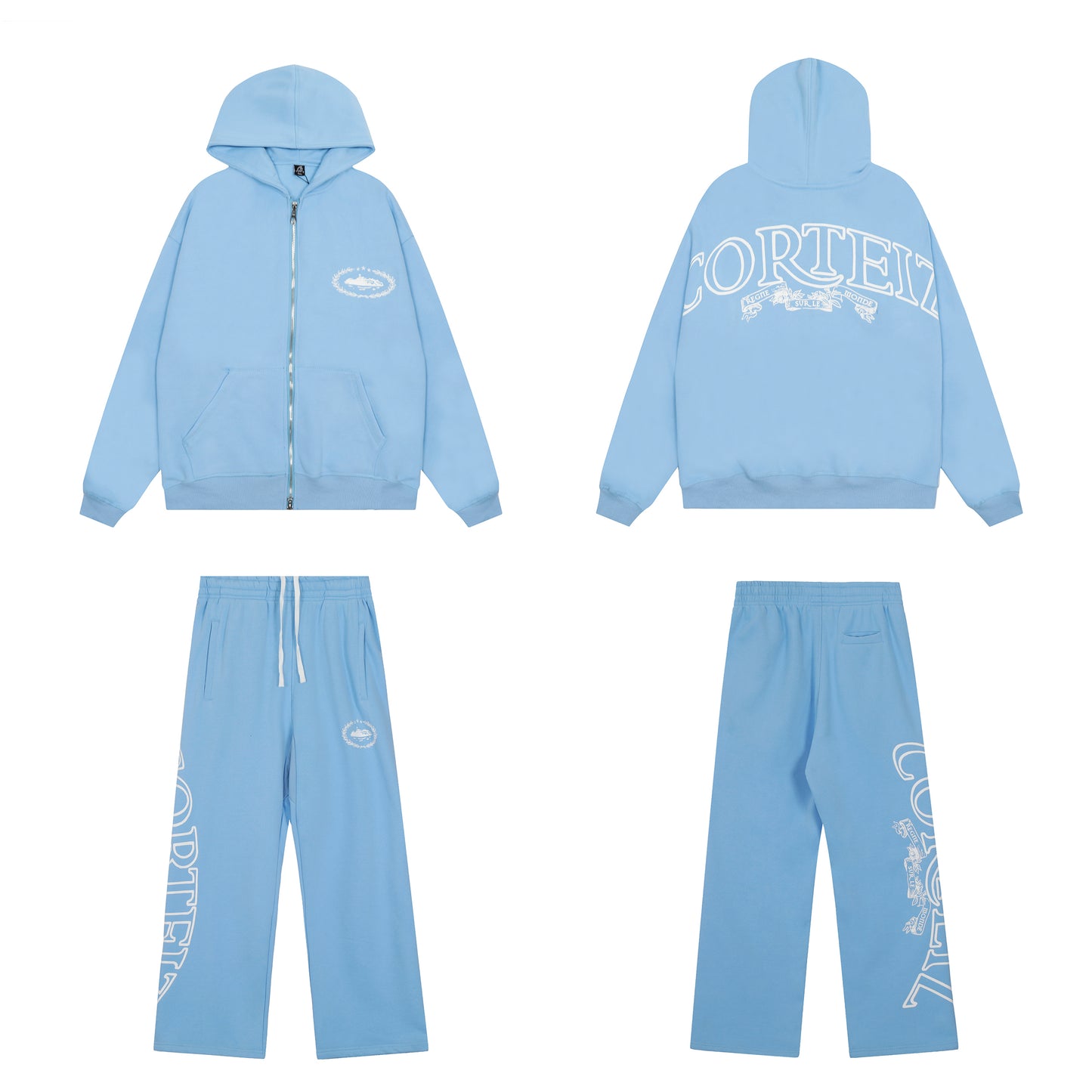 Corteiz Cotton Hooded Jacket Set