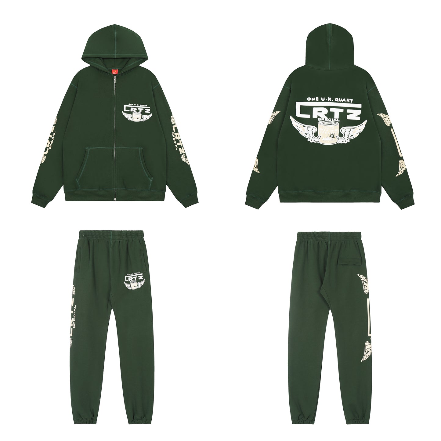 Corteiz Cotton Hooded Jacket Set