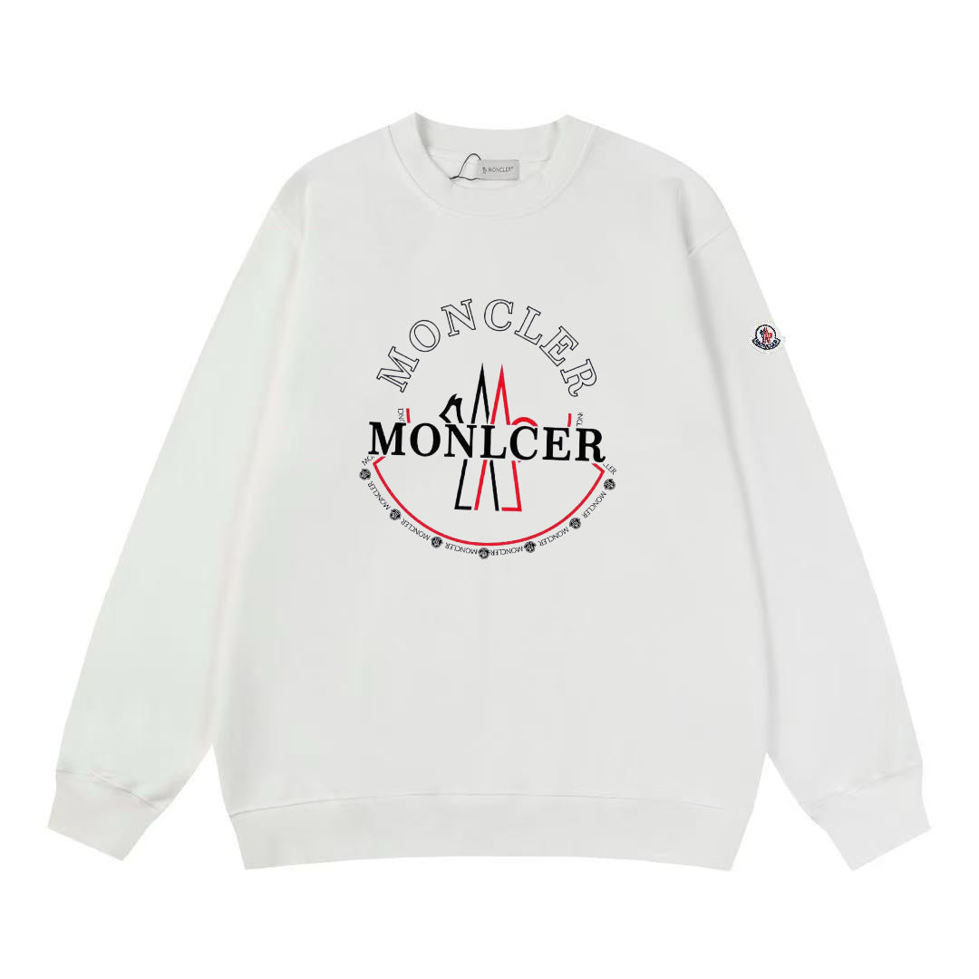 Moncler Black/White Cotton Sweatshirt