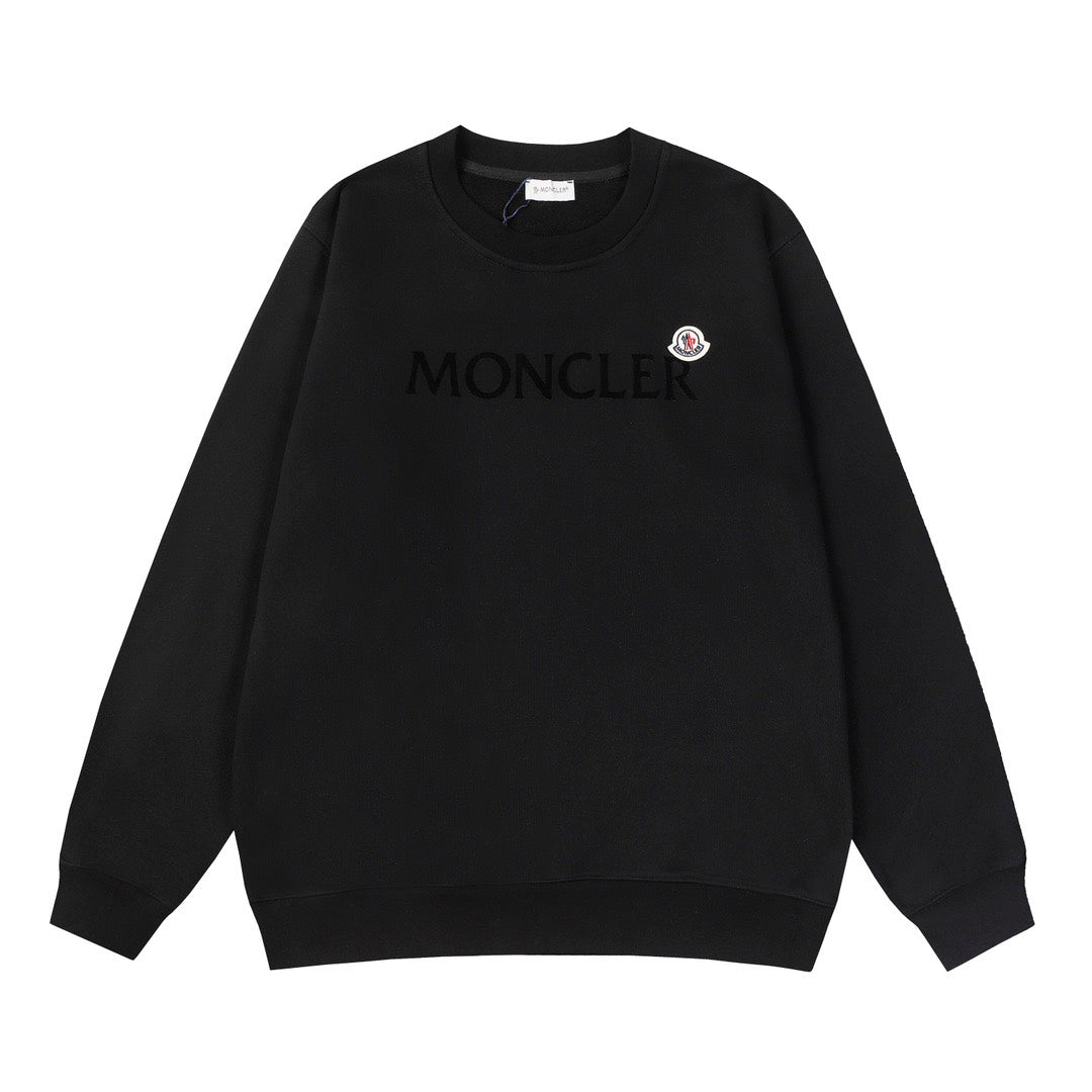 Moncler Black/White Cotton Sweatshirt