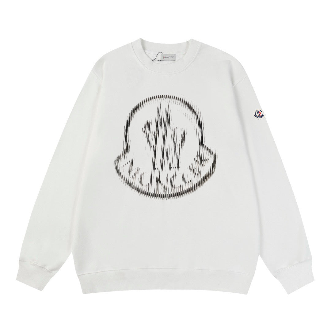 Moncler Black/White Cotton Sweatshirt