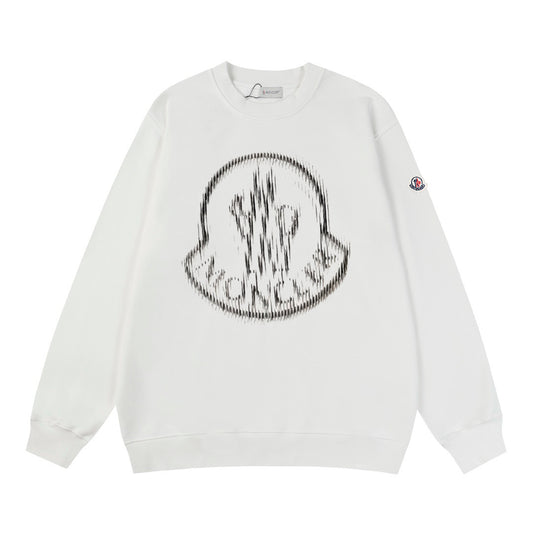 Moncler Black/White Cotton Sweatshirt