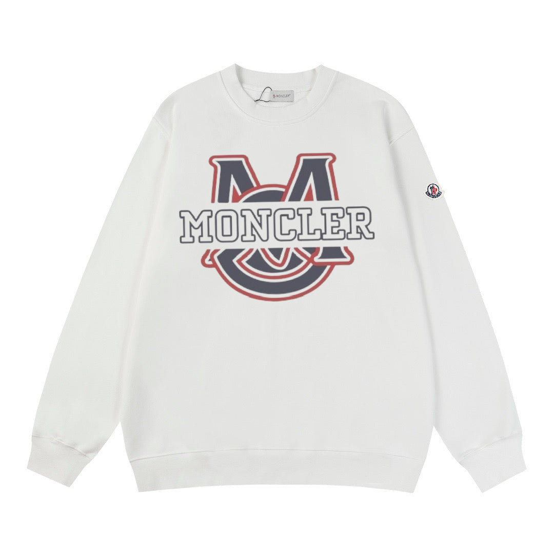 Moncler Black/White Cotton Sweatshirt