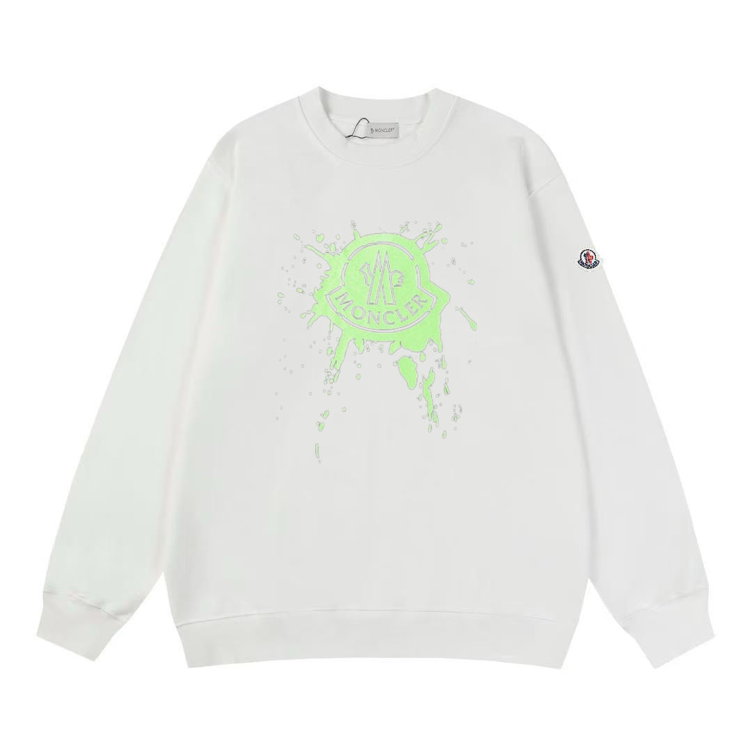 Moncler Black/White Cotton Sweatshirt