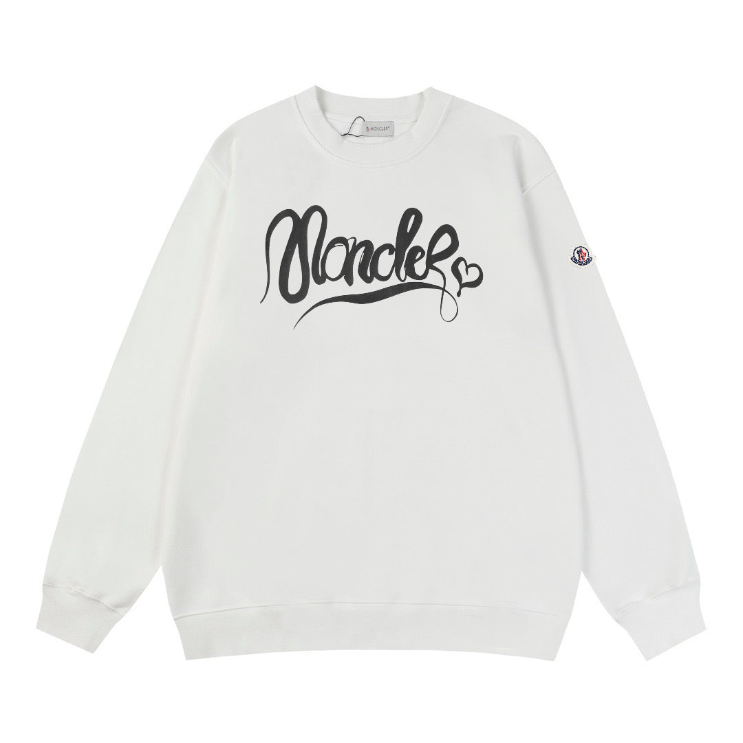 Moncler Black/White Cotton Sweatshirt