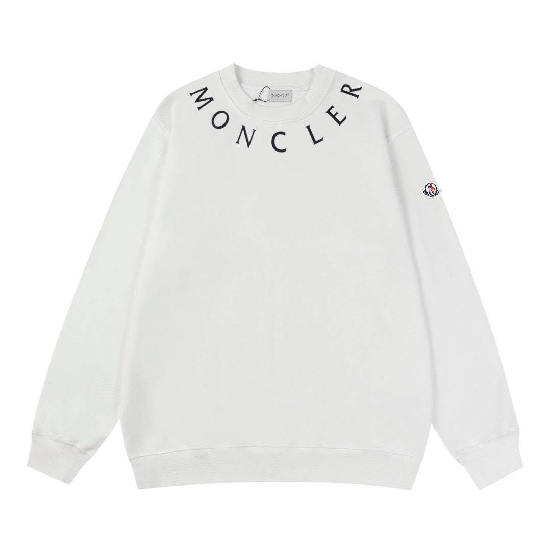 Moncler Black/White Cotton Sweatshirt
