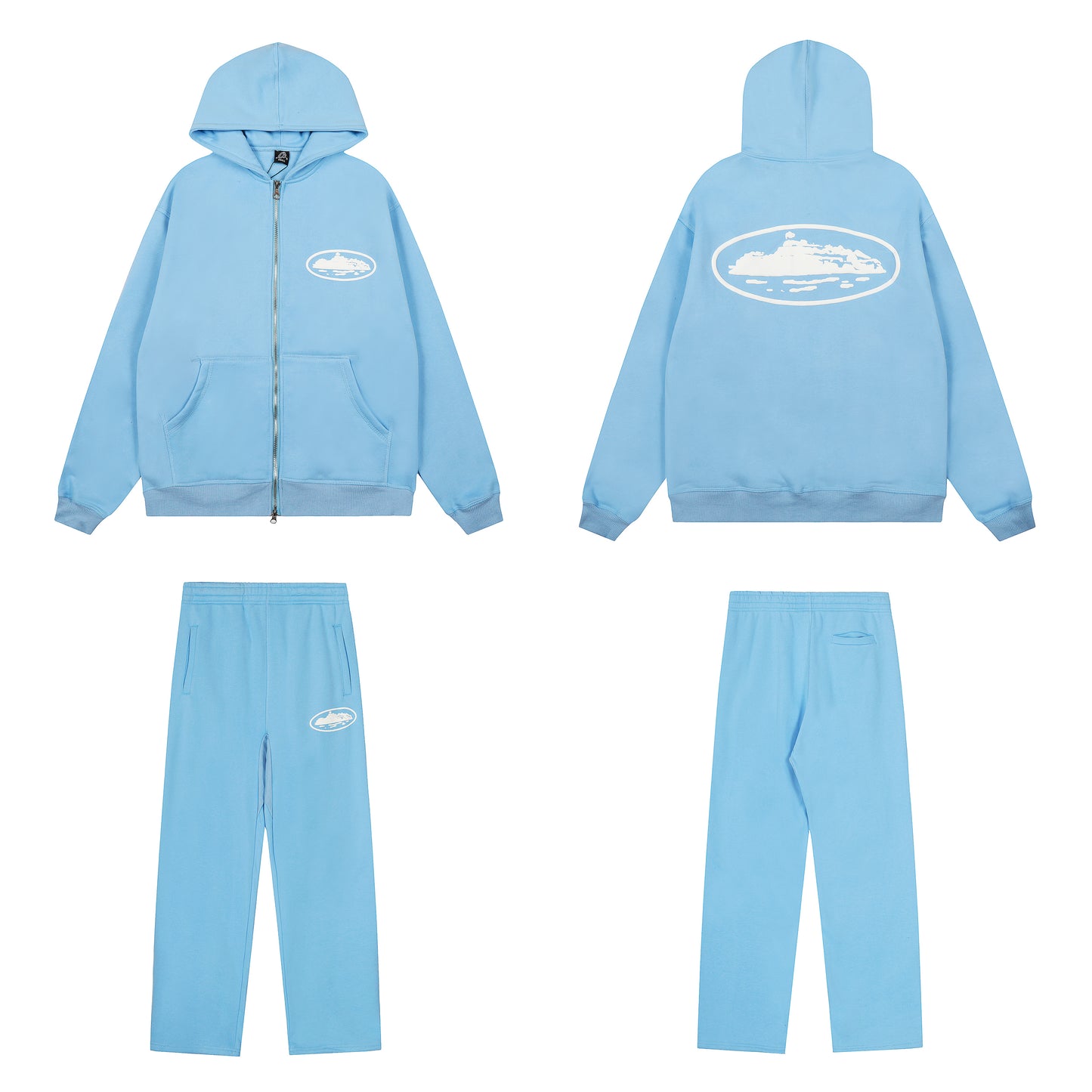 Corteiz Cotton Hooded Jacket Set