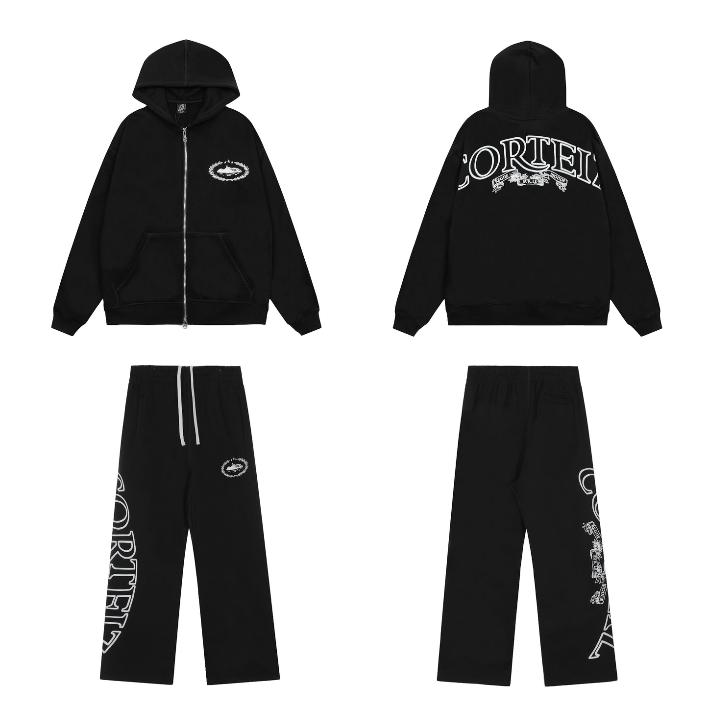 Corteiz Cotton Hooded Jacket Set