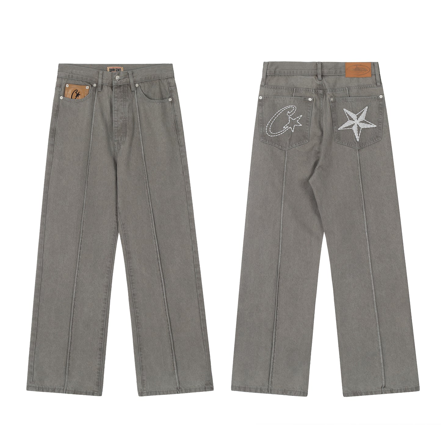 Corteiz Blue/Black/White/Gray Jeans