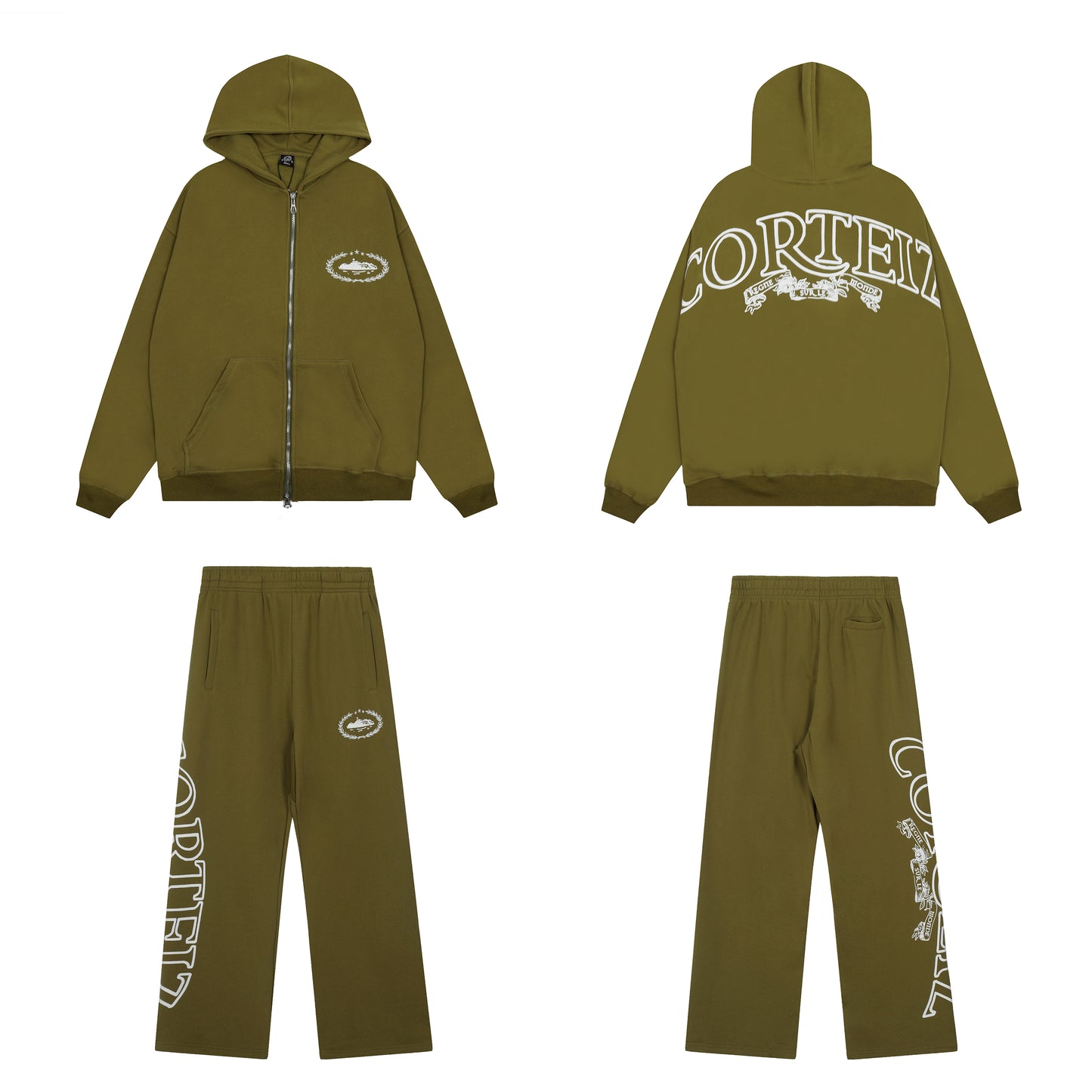 Corteiz Cotton Hooded Jacket Set