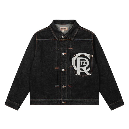 Corteiz Black Denim Jacket