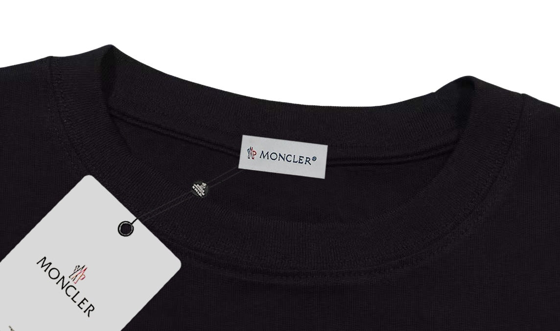 Moncler Black/White Cotton Sweatshirt