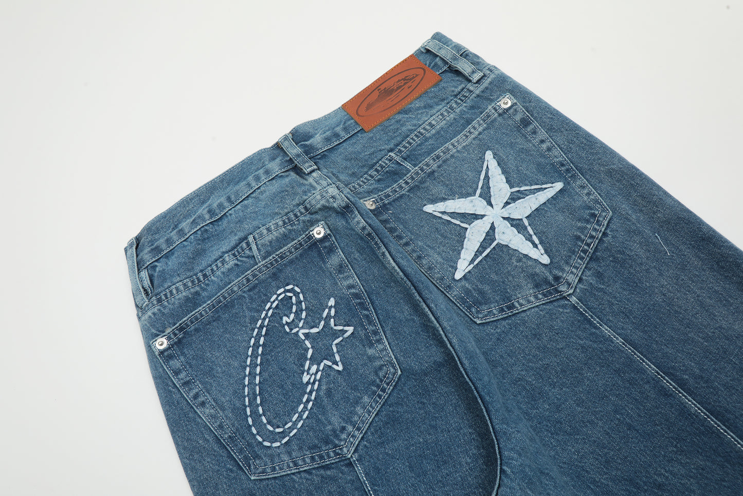 Corteiz Blue/Black/White/Gray Jeans