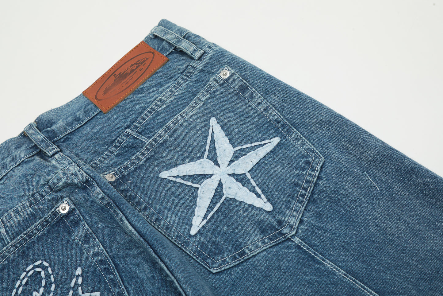 Corteiz Blue/Black/White/Gray Jeans