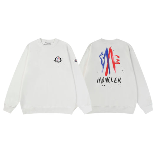 Moncler Black/White Cotton Sweatshirt