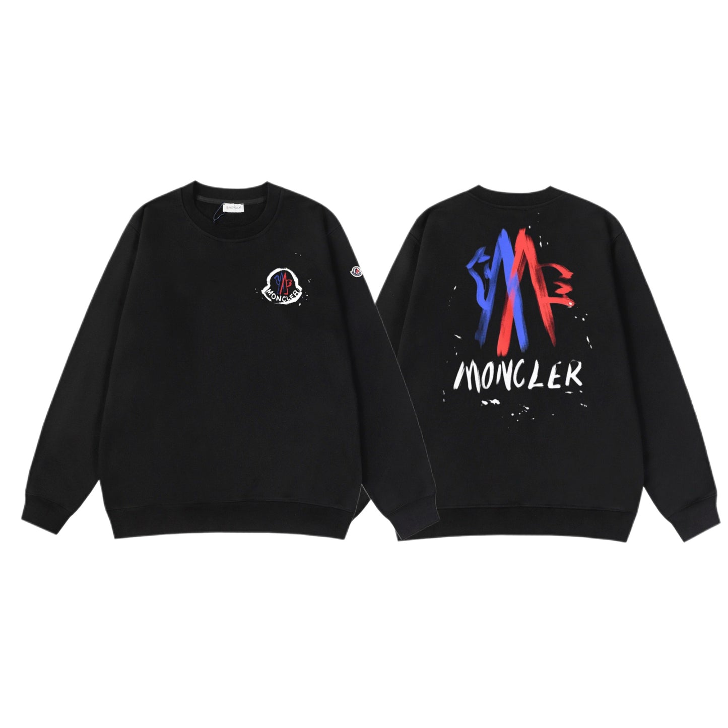 Moncler Black/White Cotton Sweatshirt