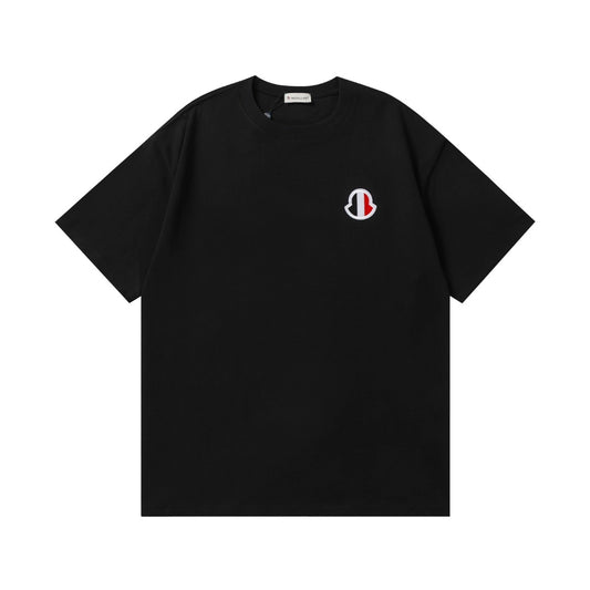 Moncler Black/White Cotton T-shirt