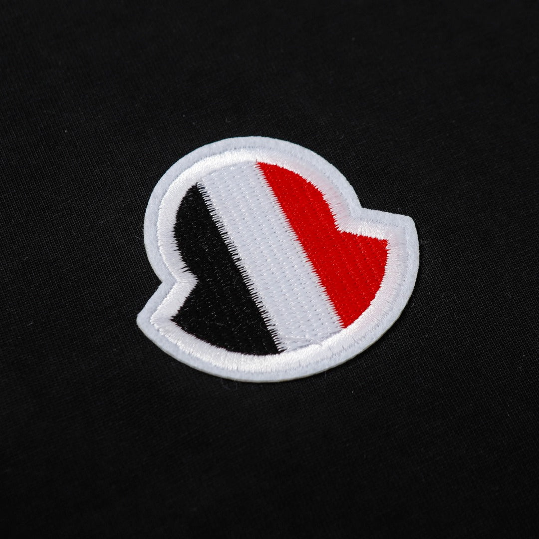 Moncler Black/White Cotton T-shirt