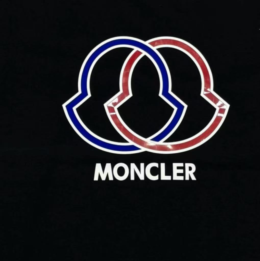 Moncler Black Cotton T-shirt