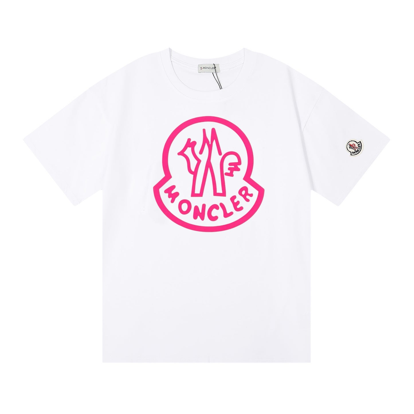 Moncler Black/White Cotton T-shirt