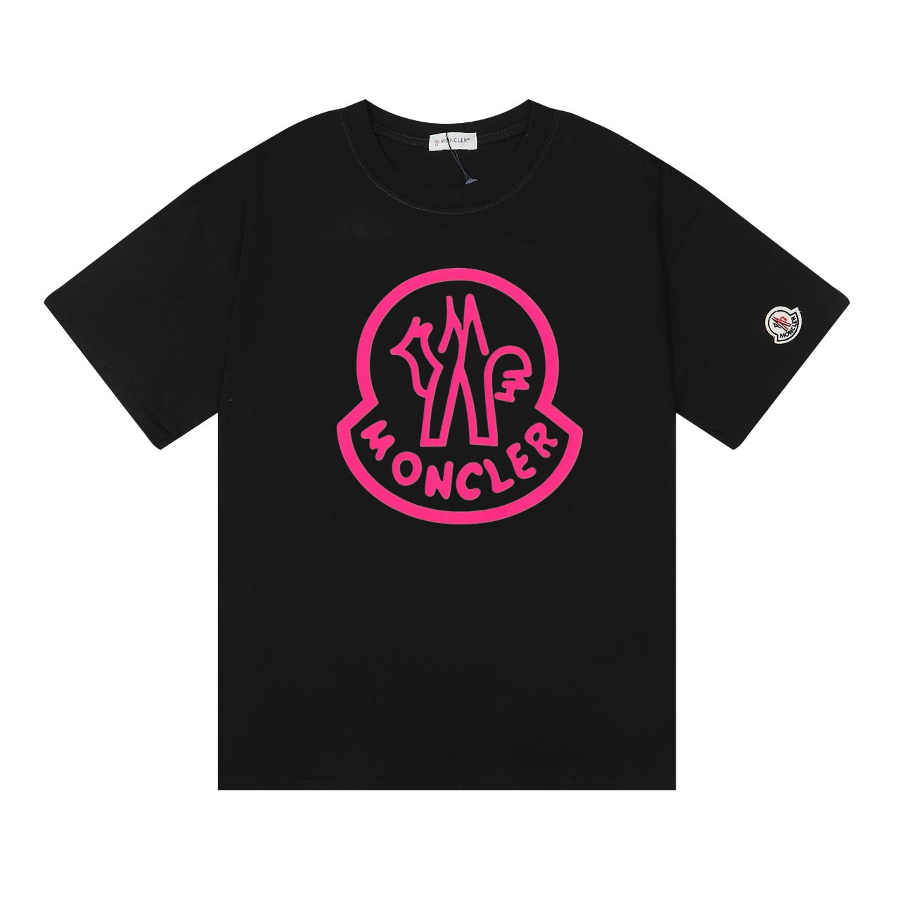 Moncler Black/White Cotton T-shirt