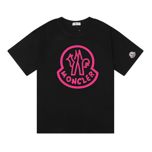 Moncler Black/White Cotton T-shirt