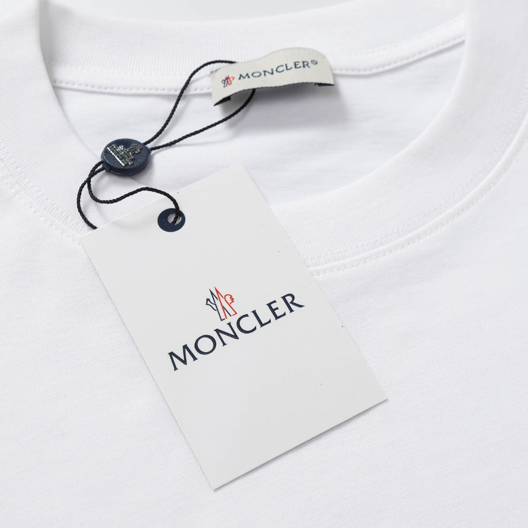 Moncler Black/White Cotton T-shirt