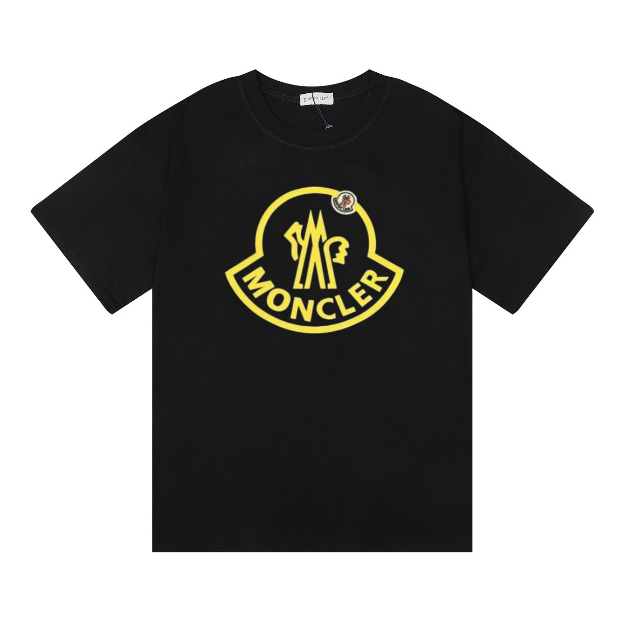Moncler Black/White Cotton T-shirt