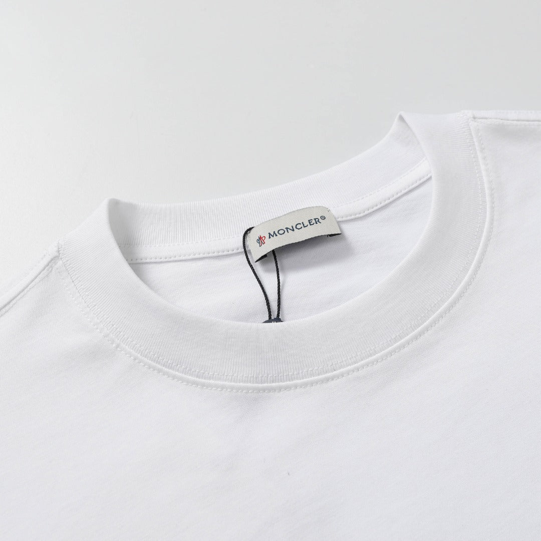 Moncler Black/White Cotton T-shirt