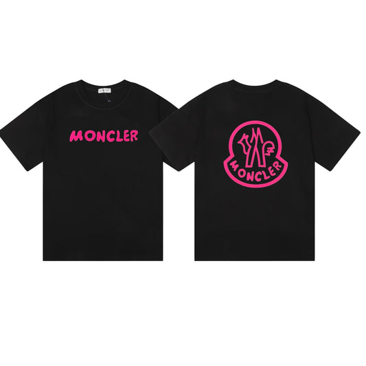 Moncler Black/White Cotton T-shirt