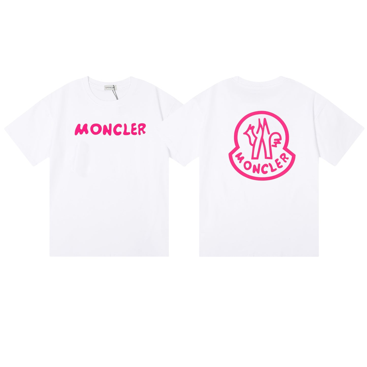 Moncler Black/White Cotton T-shirt