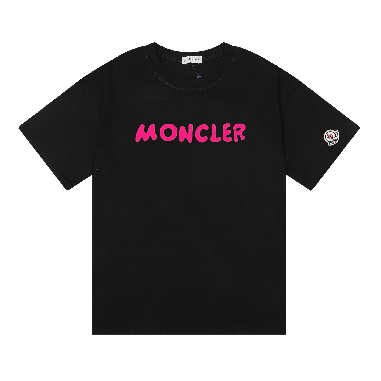 Moncler Black/White Cotton T-shirt