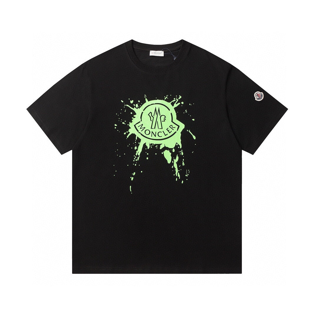 Moncler Black/White Cotton T-shirt