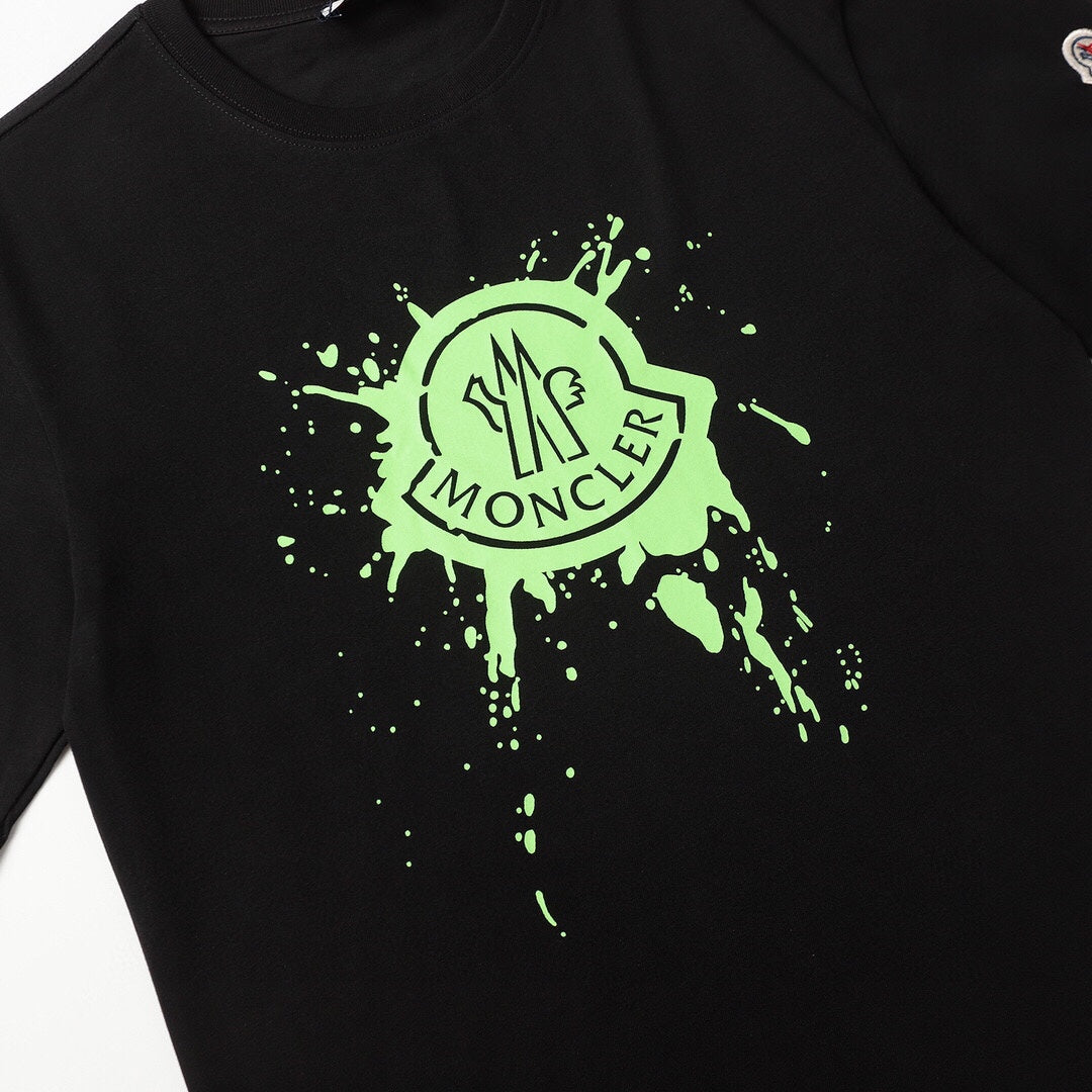 Moncler Black/White Cotton T-shirt