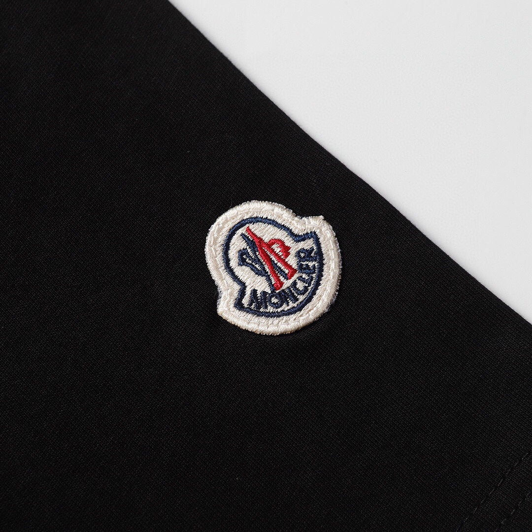 Moncler Black/White Cotton T-shirt