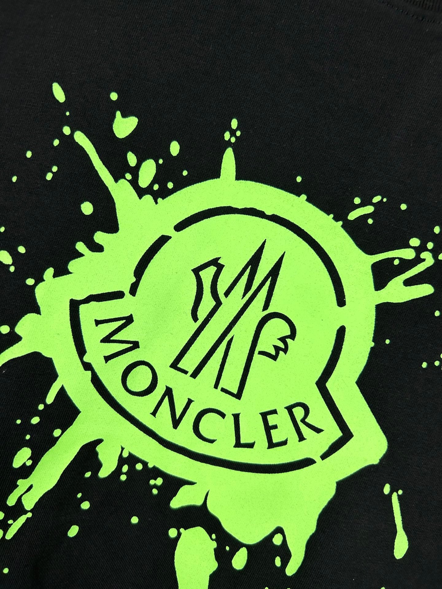 Moncler Black/White Cotton T-shirt