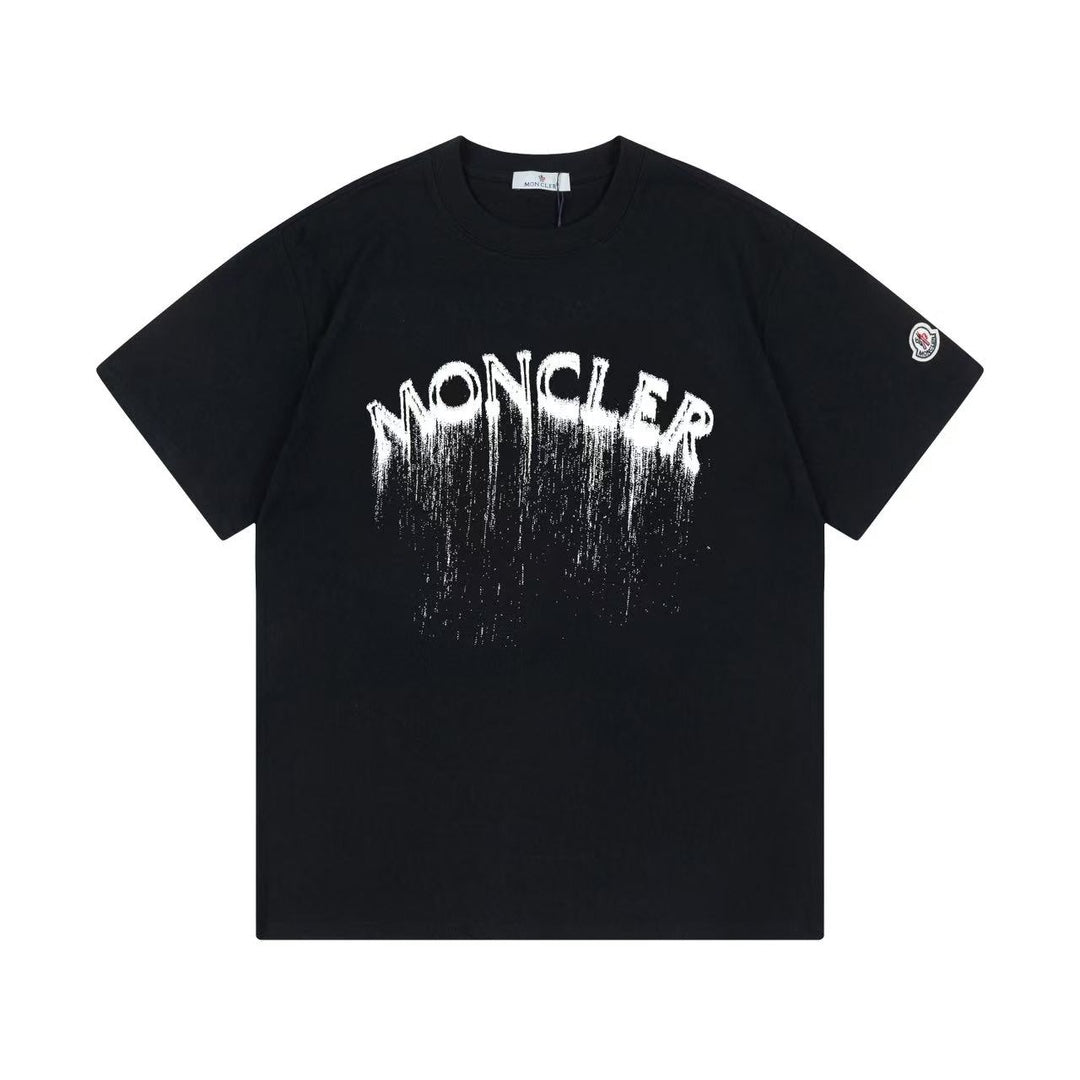 Moncler Black/White Cotton T-shirt