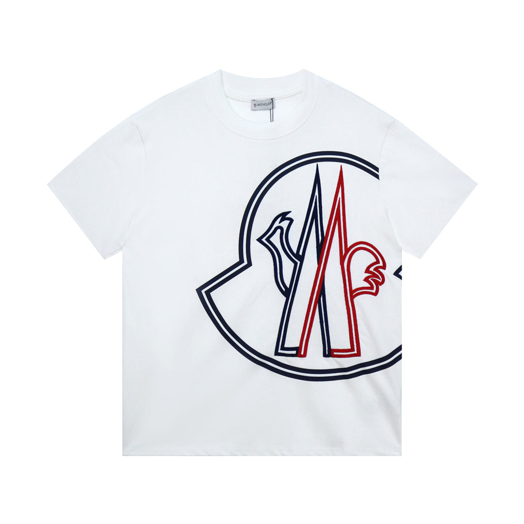 Moncler Black/White Cotton T-shirt