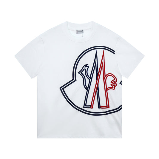 Moncler Black/White Cotton T-shirt