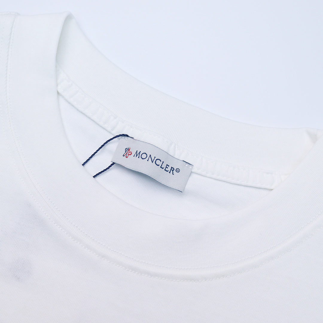 Moncler Black/White Cotton T-shirt