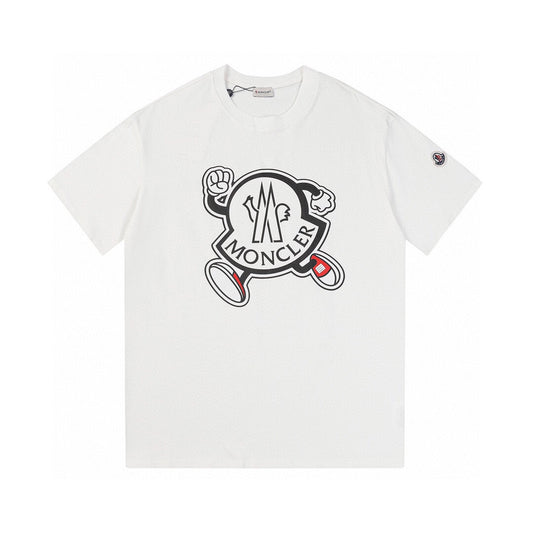 Moncler Black/White Cotton T-shirt