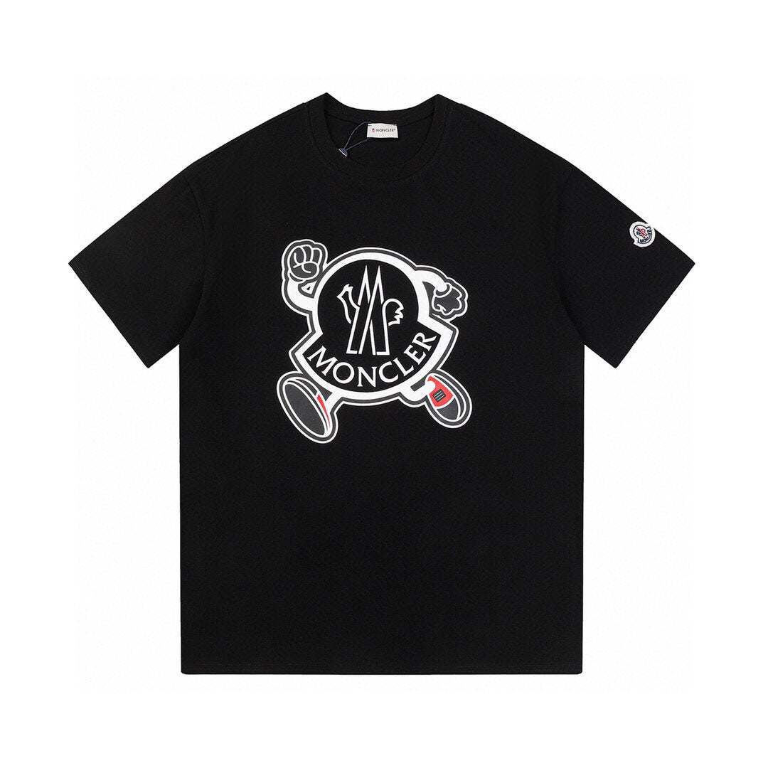 Moncler Black/White Cotton T-shirt