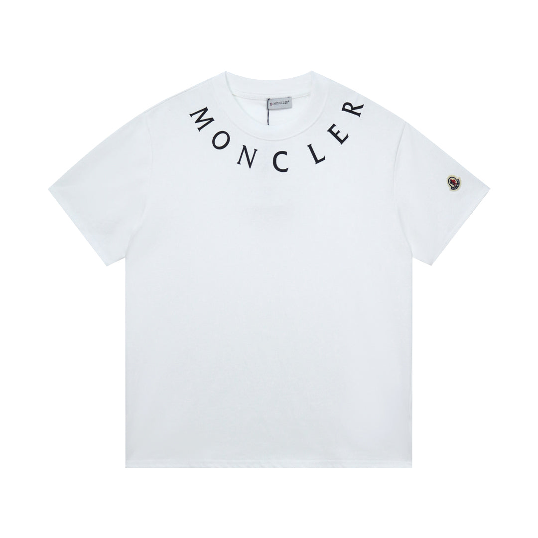 Moncler Black/White Cotton T-shirt